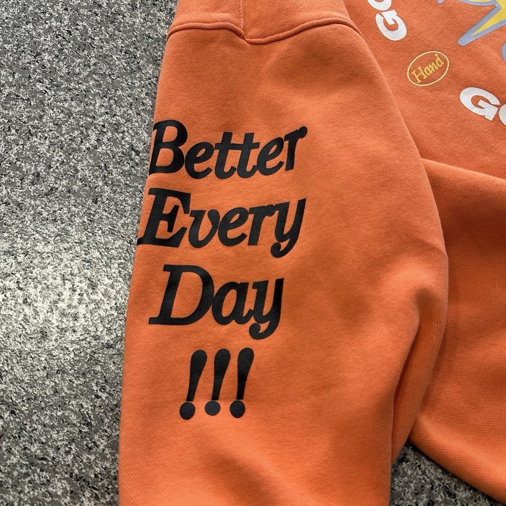 Nike Hoodie Womens XL Orange Recreation Club Pullover Better Everyday CPFM Sun - Picture 4 of 12